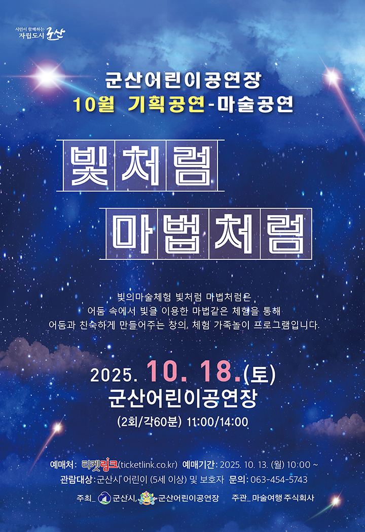 빛처럼 마법처럼 포스터