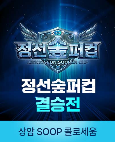 정선숲퍼컵 결승전 포스터