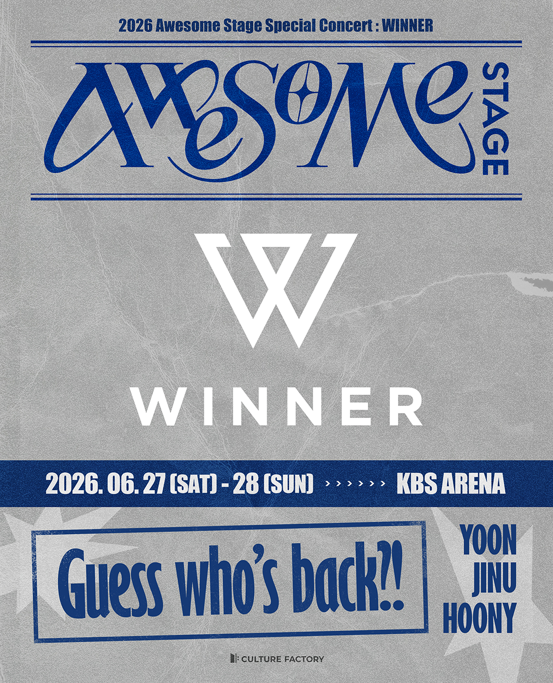 티켓링크 2026 Awesome Stage Special Concert : WINNER 예매